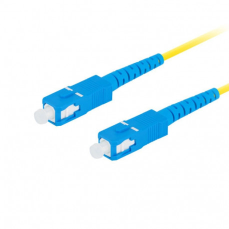 FIBER OPTIC PATCHCORD SM SC/UPC-SC/UPC SIMPLEX 5M LSZH G657A1 3.0MM YELLOW LANBERG