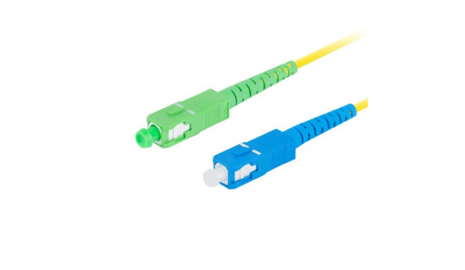 FIBER OPTIC PATCHCORD SM SC/APC-SC/UPC SIMPLEX 3M LSZH G657A1 3.0MM YELLOW LANBERG
