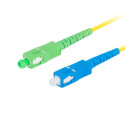 FIBER OPTIC PATCHCORD SM SC/APC-SC/UPC SIMPLEX 2M LSZH G657A1 3.0MM YELLOW LANBERG