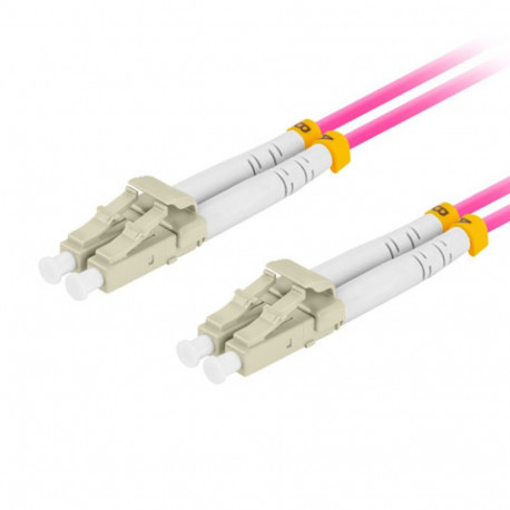 FIBER OPTIC PATCHCORD MM LC/UPC-LC/UPC DUPLEX 5M LSZH OM4 50/125 3.0MM VIOLET LANBERG