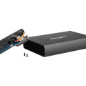 EXTERNAL HDD/SSD ENCLOSURE NATEC RHINO SATA 3.5" USB 3.0 ALUMINUM BLACK