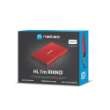 EXTERNAL HDD/SSD ENCLOSURE NATEC RHINO GO SATA 2.5" USB 3.0 RED