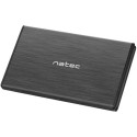 EXTERNAL HDD/SSD ENCLOSURE NATEC RHINO SATA 2.5" USB 2.0 ALUMINUM BLACK SLIM