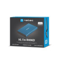 EXTERNAL HDD/SSD ENCLOSURE NATEC RHINO GO SATA 2.5" USB 3.0 BLUE