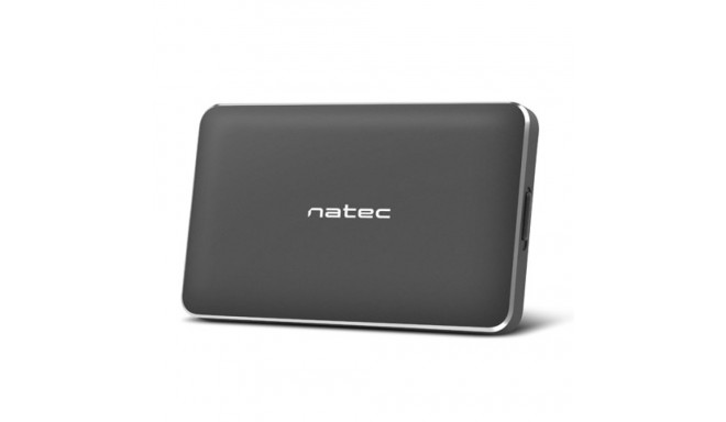 EXTERNAL HDD/SSD ENCLOSURE NATEC OYSTER PRO SATA 2.5" USB 3.0 ALUMINUM BLACK SLIM