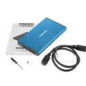 EXTERNAL HDD/SSD ENCLOSURE NATEC RHINO GO SATA 2.5" USB 3.0 BLUE