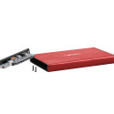 EXTERNAL HDD/SSD ENCLOSURE NATEC RHINO GO SATA 2.5" USB 3.0 RED