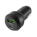 CAR CHARGER NATEC CONEY 1X USB 1X USB-C QUICK CHARGE 48W BLACK