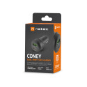 CAR CHARGER NATEC CONEY 1X USB 1X USB-C QUICK CHARGE 48W BLACK