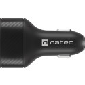 CAR CHARGER NATEC CONEY 2X USB 1X USB-C QUICK CHARGE 84W BLACK