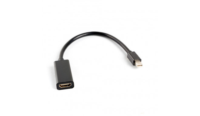 DISPLAYPORT MINI(M) 1.2->HDMI(F) ADAPTER CABLE 20CM BLACK LANBERG