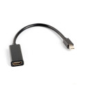 DISPLAYPORT MINI(M) 1.2->HDMI(F) ADAPTER CABLE 20CM BLACK LANBERG