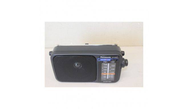 SALE OUT. Panasonic RF-2400DEG-K Portable Radio, DAMAGED PACKAGING Panasonic Portable Radio RF-2400D