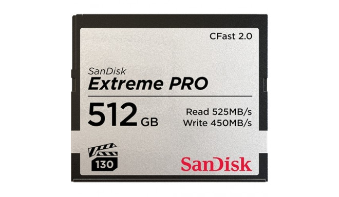 "Card 512GB SanDisk Extreme PRO CFast CompactFlash Speicherkarte 525MB/s"