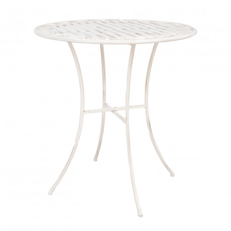 Laud JASMINE D70xH75cm, antiikvalge metall