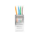 RJ45 CAT.5E UTP PLUG 8P8C PASS THROUGH TYPE (100PCS) LANBERG