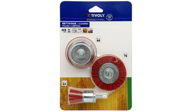 Nailon traatharjade komplekt trellile, Grit 80, saba 6mm