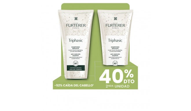 RENE FURTERER TRIPHASIC CHAMPÚ ANTICAÍDA LOTE 2 x 200 ml