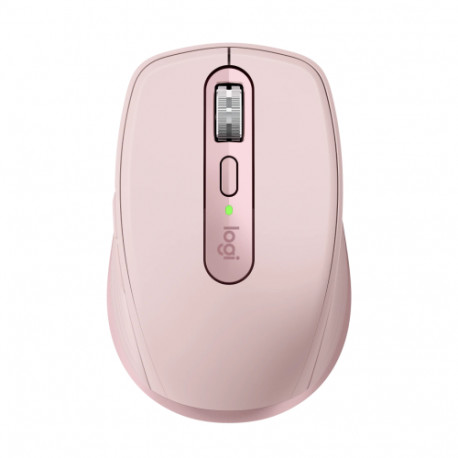 Logitech MX Anywhere 3S Mouse - RF Wireless + Bluetooth, Laser, 8000 DPI, Rose