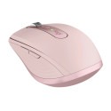 Logitech MX Anywhere 3S Mouse - RF Wireless + Bluetooth, Laser, 8000 DPI, Rose