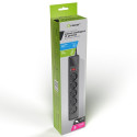 Power strip PowerGear 3,0m Black 5 sockets