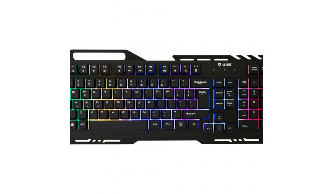 Keyboard YKB 3200 SHADOW metal, LED