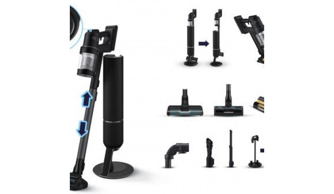 Samsung VS28C9784QK 2-in-1 stick vacuum Battery Dry Bagless 1200, 730 Black