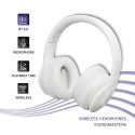 Qoltec BT 5.0 AB Headset Wireless Head-band Calls/Music USB Type-C Bluetooth White