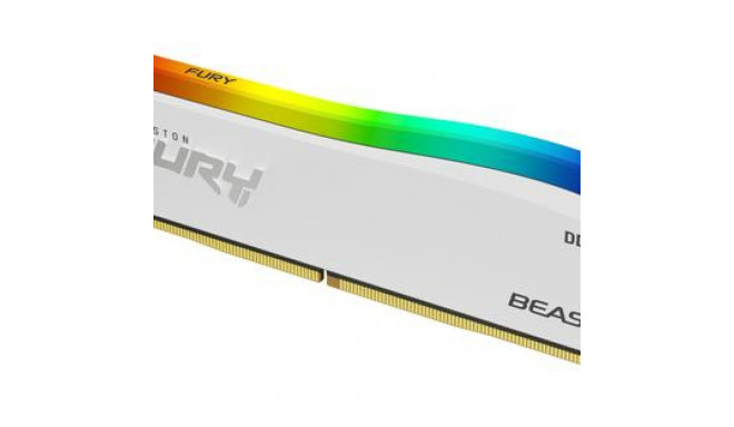 Kingston RAM Fury 16GB 3600MT/s DDR4 CL18 DIMM Beast White RGB SE
