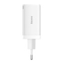 Baseus Travel Charger GaN5 Pro Fast wall charger, C+C+U, QC, AFC, PD 65W with Type-C to Type-C (100W