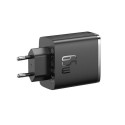 Baseus Travel Charger Cube Pro GaN Quick Charger C+C+U, 65W, Black EU (P10152301113-00)