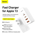 Baseus Travel Charger GaN2 Pro Quick wall charger C+C+U+U, PD 3.0, QC 4.0+, 100W EU White (CCGAN2P-L