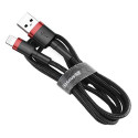 Baseus Lightning Cafule Cable 2A, 3m Red/Black (CALKLF-R91)