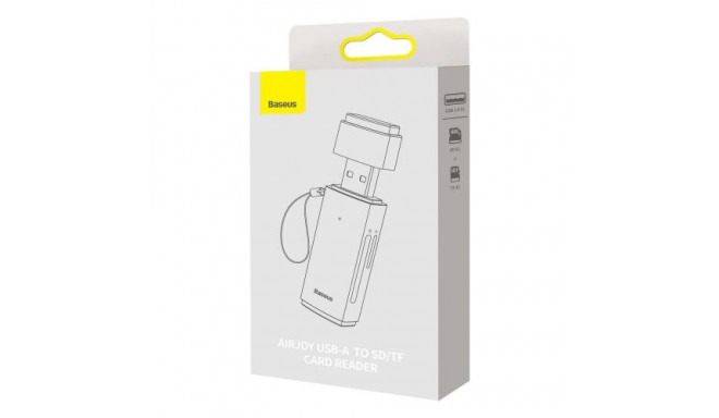 Baseus Card Reader Lite Series SD / TF to USB-A, Gray (WKQX060013)
