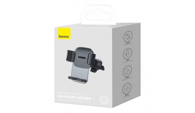 Baseus Car Mount Easy Control Clamp Holder (Air Outlet Version) Black (SUYK000101)