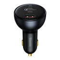 Baseus Car Charger Fast charger U+C+C, PD 3.0, QC 5.0, PPS, (with C+C cable 100W (20V/1.5A) 1m) 160W