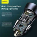 Baseus Car Charger Golden Contactor Pro Dual Quick Charger U+C, PD 3.0, QC 4+, SCP FCP AFC (With Typ