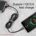Baseus Type-C Cafule Cable 3A 0.5m Red + Black (CATKLF-A91)