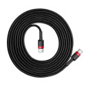 Baseus Type-C - Type-C cable Cafule PD2.0 60W Flash charging (20V 3A) 1m Black/Gray (CATKLF-H91)