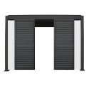 Middle panel of louvers wall for gazebo MIRADOR-111, white