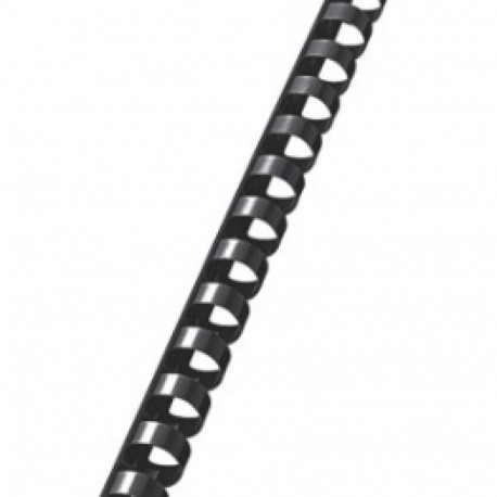 Köitespiraal 12mm 56-80 lehte plast must