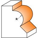 BEAD ROUTR BIT 45° HW S=8 D=36X25 R=8