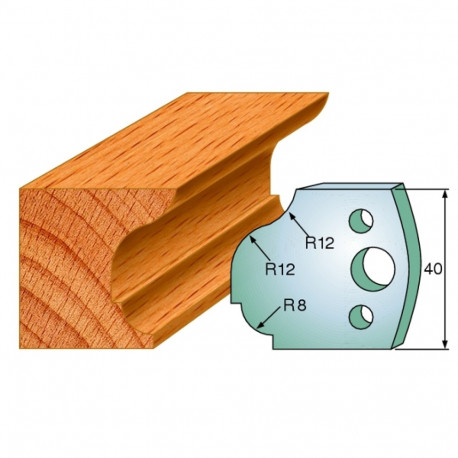 Profiilterad, paar HL 40x4 mm