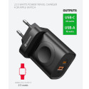 Swissten Travel Tīkla Lādētājs USB-A / USB-C / iWatch