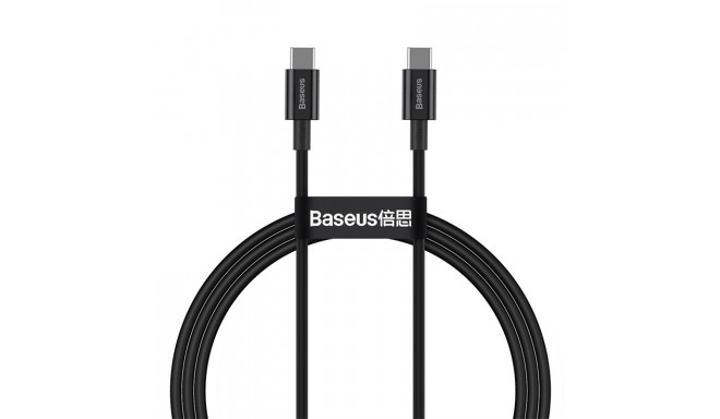 Baseus cabel Superior PD USB-C - USB-C 1,0m black 100W