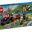 Klocki City 60412 Terenowy wóz strażacki z łodzią ratunkową
