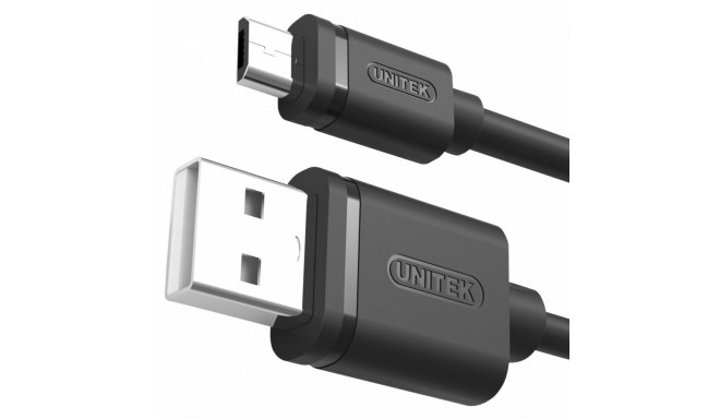 USB - microUSB CABLE 2.0 2M, M/M; Y-C455GBK
