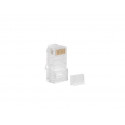 RJ-45 Plug 8P8C cat.6 UTP (100pcs) with a cable and wire guide