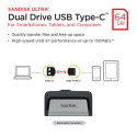 Sandisk mälupulk 64GB Ultra Dual Drive USB/USB-C 3.2 Gen 1