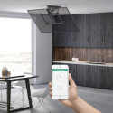 Maclean electric ceiling mount for TV, TUYA support, max VESA 600x400, for sloping walls, remote con